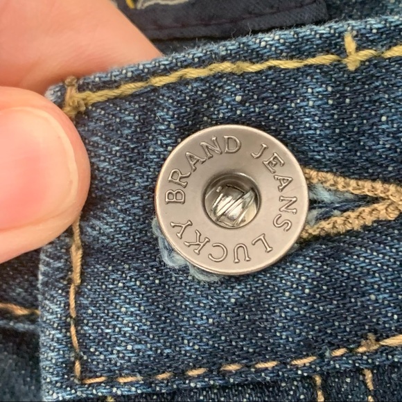 LUCKY BRAND Billy Straight Jeans Midrise Blue Denim Size 16 Style YD0038 - Picture 6 of 16